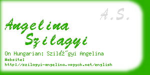 angelina szilagyi business card